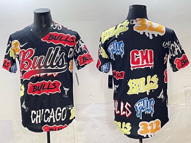 Men Chicago Bulls Nike blank Black NBA 2025 Jersey style 02->chicago bulls->NBA Jersey